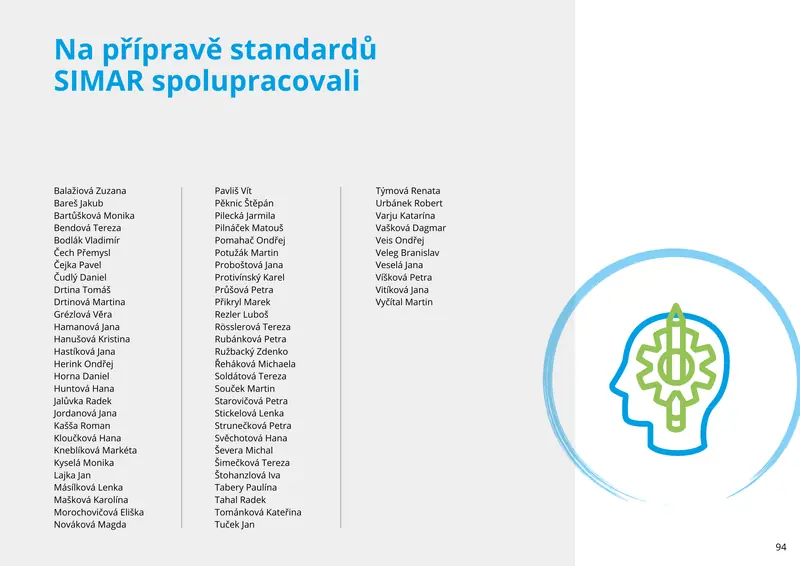 Kniha standardů SIMAR — strana 94 z 95